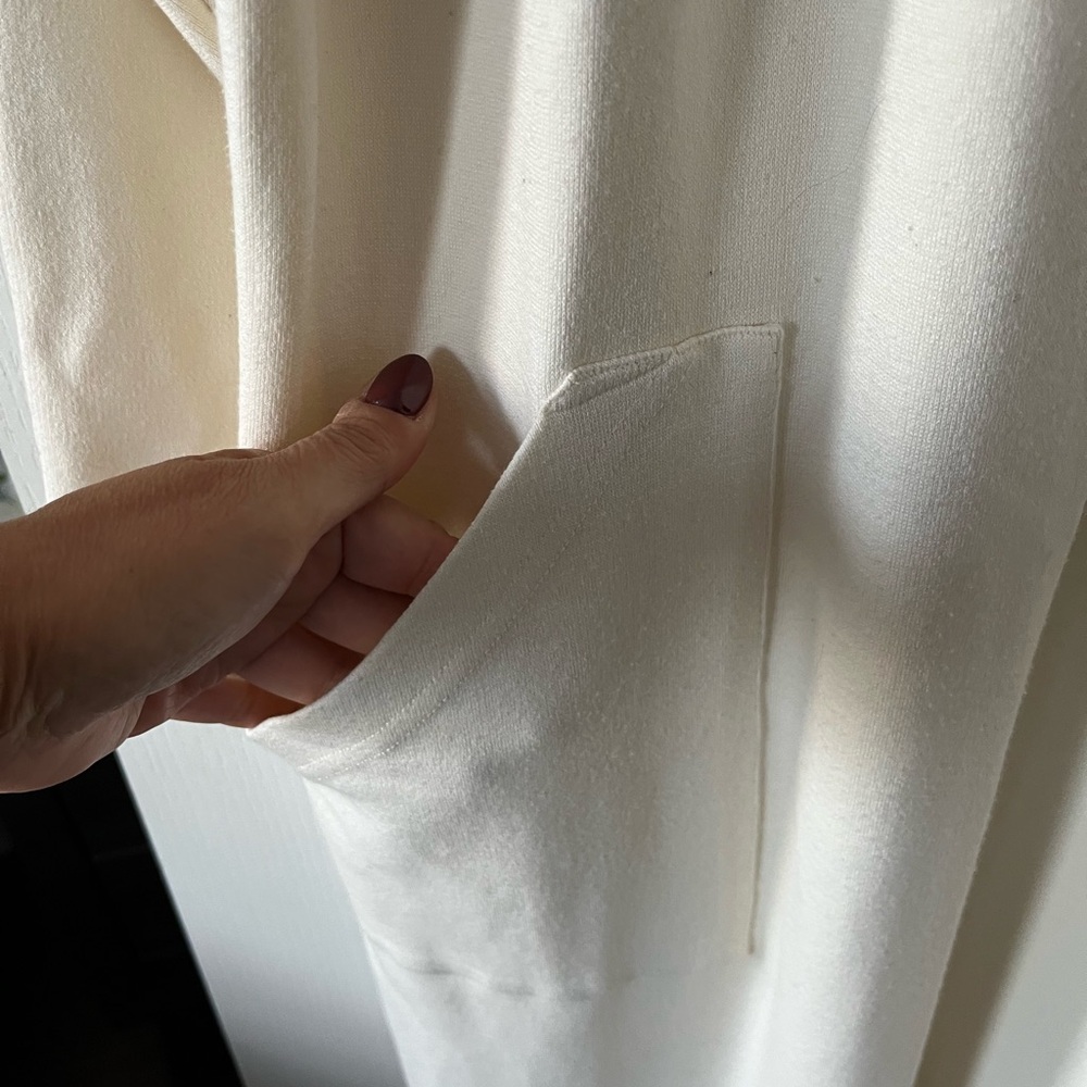 Linda Lundstrom vintage long cream cardigan - Picture 4 of 10